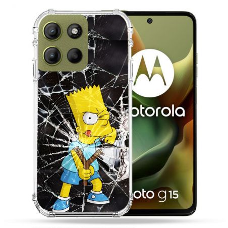 Coque Renforcée Pour Motorola G15 Simpson Bart