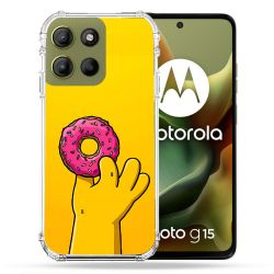 Coque Renforcée Pour Motorola G15 Simpson Donuts
