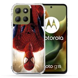 Coque Renforcée Pour Motorola G15 Spiderman Invers