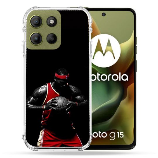 Coque Renforcée Pour Motorola G15 Sport Basketeur