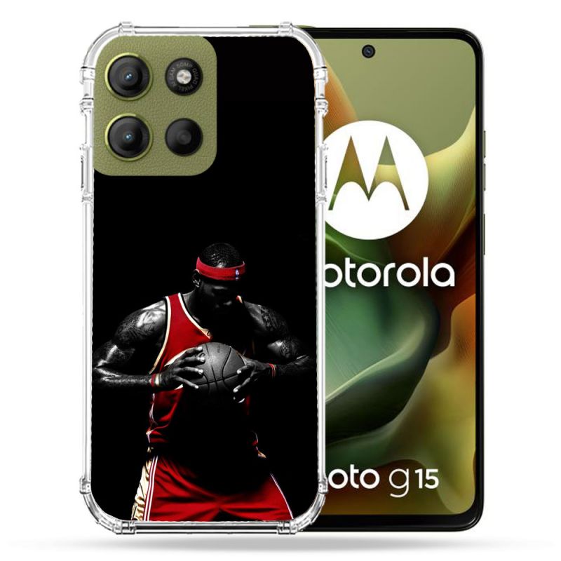 Coque Renforcée Pour Motorola G15 Sport Basketeur