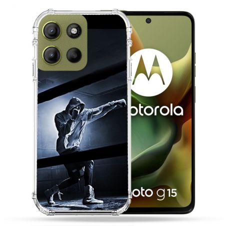 Coque Renforcée Pour Motorola G15 Sport Boxe Poing