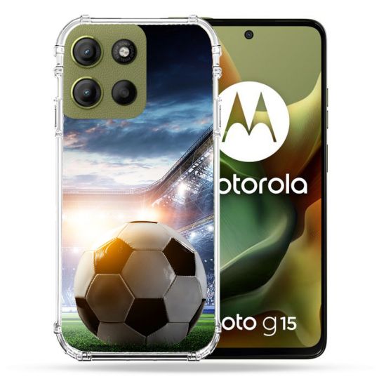 Coque Renforcée Pour Motorola G15 Sport Football Stade
