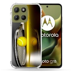 Coque Renforcée Pour Motorola G15 Sport Tennis Reflet