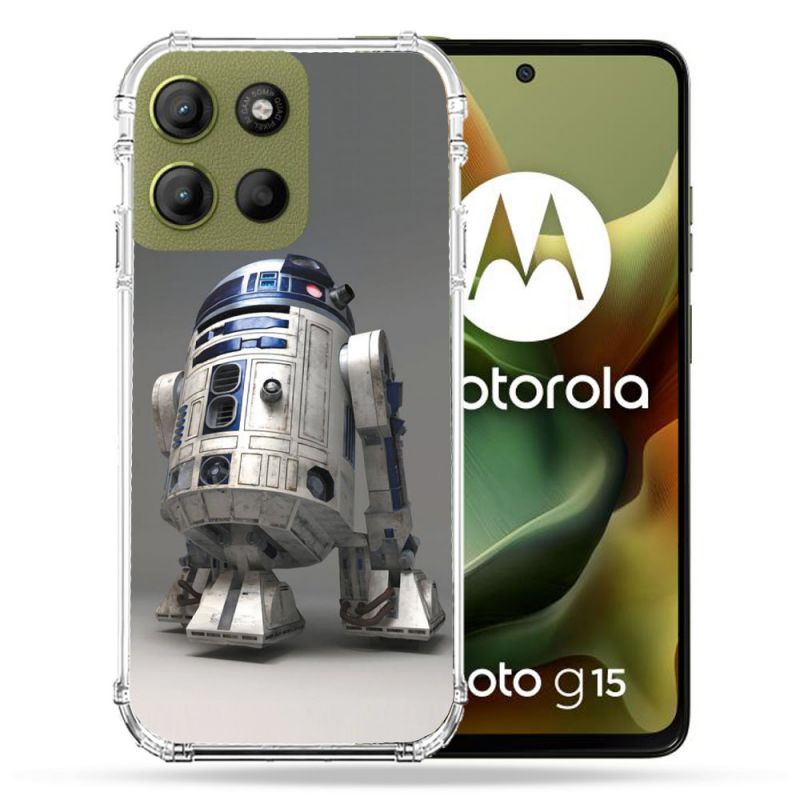 Coque Renforcée Pour Motorola G15 Star Wars - R2D2