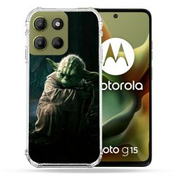 Coque Renforcée Pour Motorola G15 Star Wars - Yoda sombre