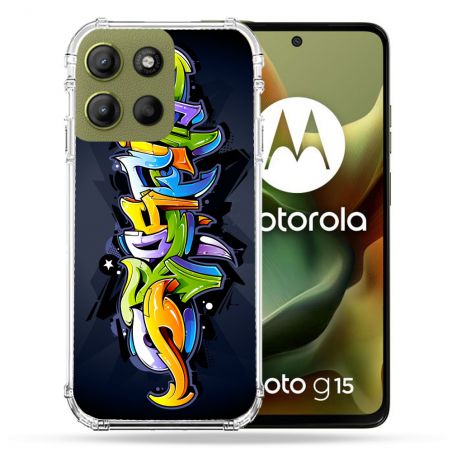 Coque Renforcée Pour Motorola G15 Street Art Graffiti