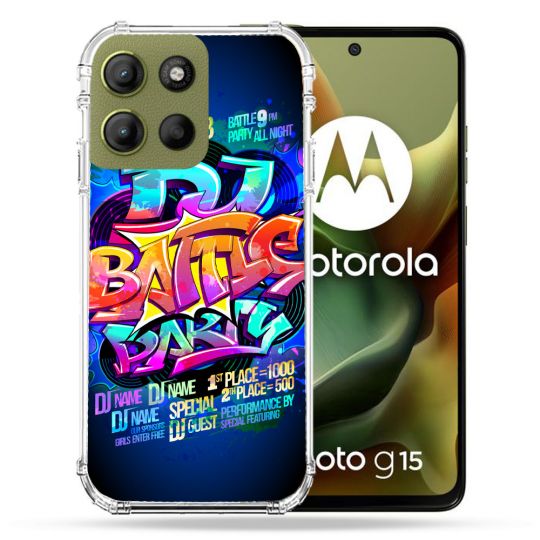 Coque Renforcée Pour Motorola G15 Street Art Rap