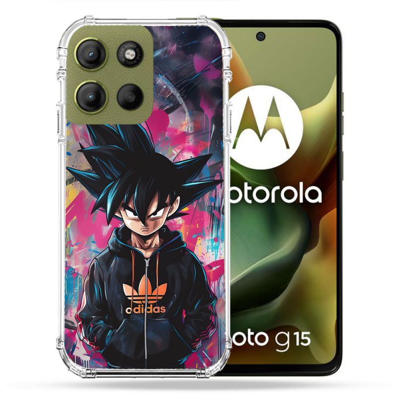 Coque Renforcée Pour Motorola G15 Street Art Sangoku