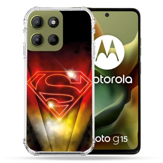 Coque Renforcée Pour Motorola G15 Superman Logo