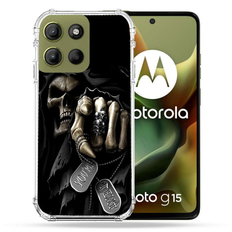Coque Renforcée Pour Motorola G15 Tete de Mort Your Next