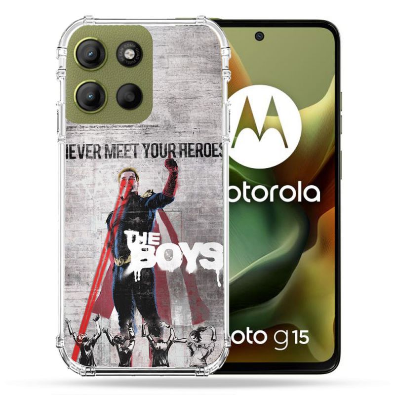 Coque Renforcée Pour Motorola G15 The Boys Affiche