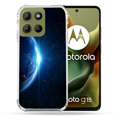 Coque Renforcée Pour Motorola G15 Univers Planete Terre