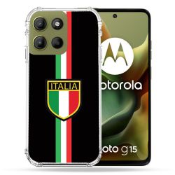 Coque Renforcée Pour Motorola G15 Voyage Italie 3 Noir
