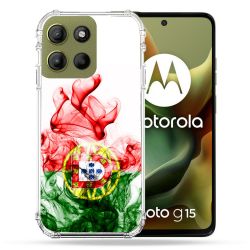 Coque Renforcée Pour Motorola G15 Voyage Portugal Flamme