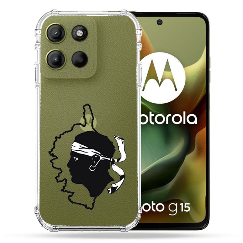 Coque Renforcée Transparente Pour Motorola G15 Corse