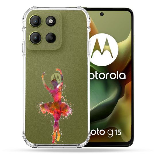 Coque Renforcée Transparente Pour Motorola G15 Danseuse etoile