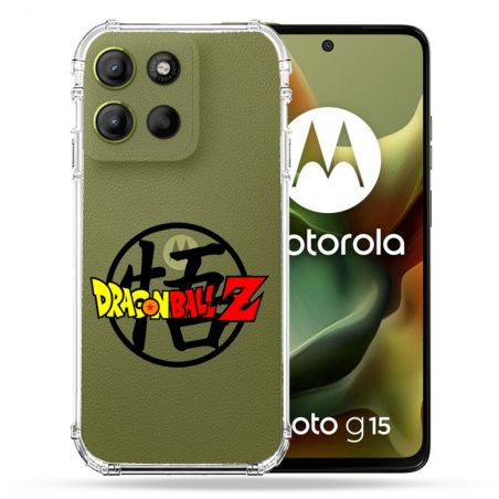 Coque Renforcée Transparente Pour Motorola G15 Dragon Ball Logo