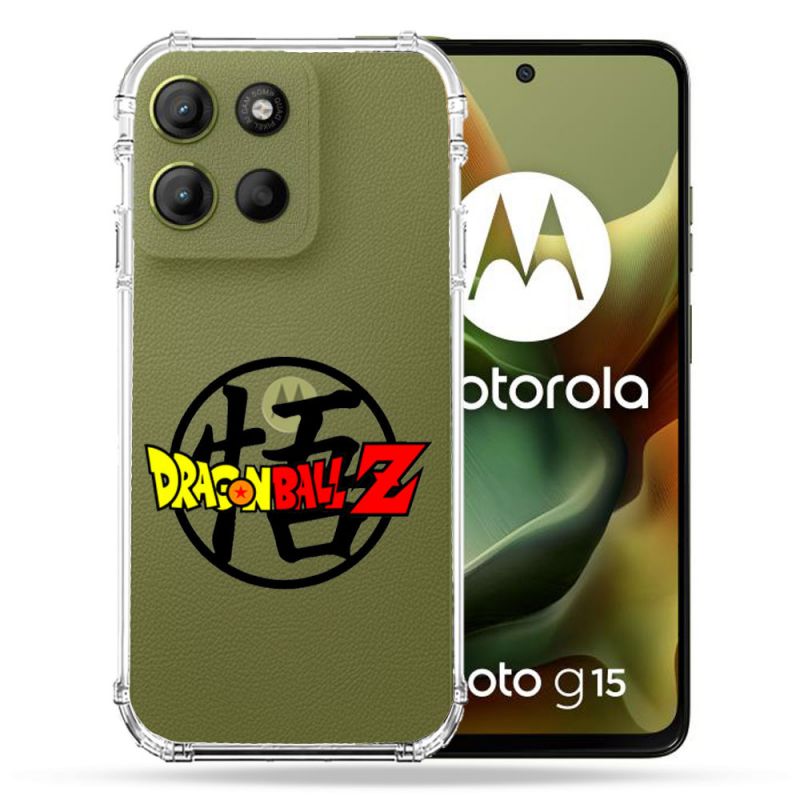 Coque Renforcée Transparente Pour Motorola G15 Dragon Ball Logo
