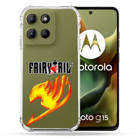 Coque Renforcée Transparente Pour Motorola G15 Fairy Tail