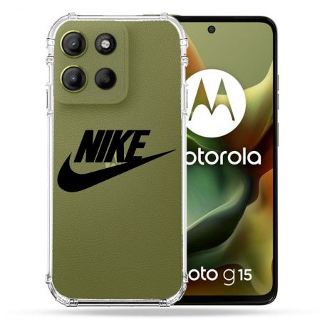 Coque Renforcée Transparente Pour Motorola G15 Nike