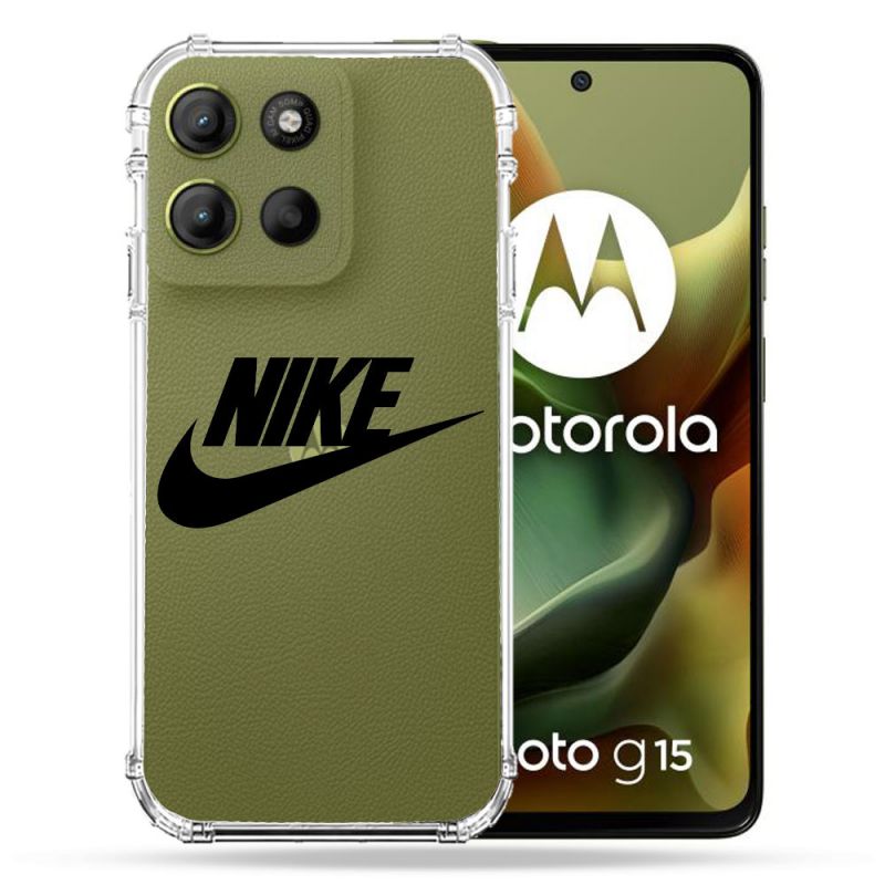Coque Renforcée Transparente Pour Motorola G15 Nike