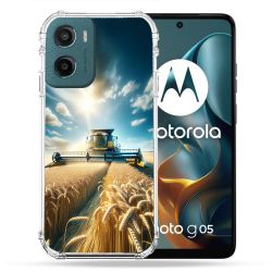 Coque Renforcée Pour Motorola G05 / E15 Agriculture Moissonneuse Blé