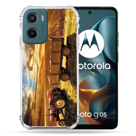 Coque Renforcée Pour Motorola G05 / E15 Agriculture Tracteur Color