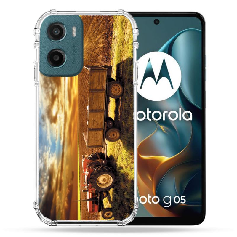 Coque Renforcée Pour Motorola G05 / E15 Agriculture Tracteur Color