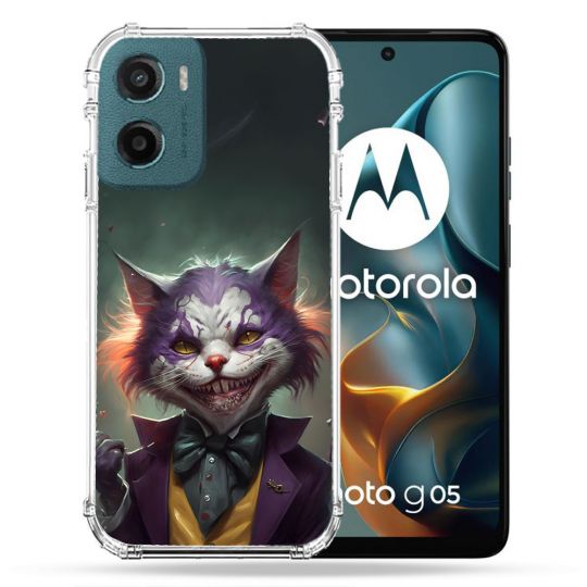 Coque Renforcée Pour Motorola G05 / E15 Animal Chat Joker
