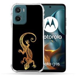 Coque Renforcée Pour Motorola G05 / E15 Animal Lezard Noir
