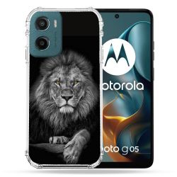 Coque Renforcée Pour Motorola G05 / E15 Animal Lion Majestueux