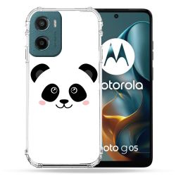 Coque Renforcée Pour Motorola G05 / E15 Animal Panda Blanc