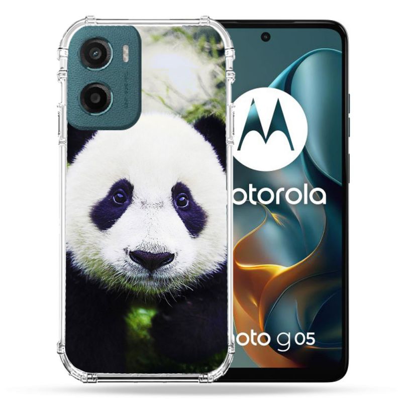 Coque Renforcée Pour Motorola G05 / E15 Animal Panda Color