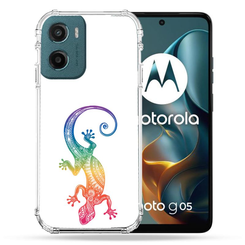 Coque Renforcée Pour Motorola G05 / E15 Animal Salamandre Color