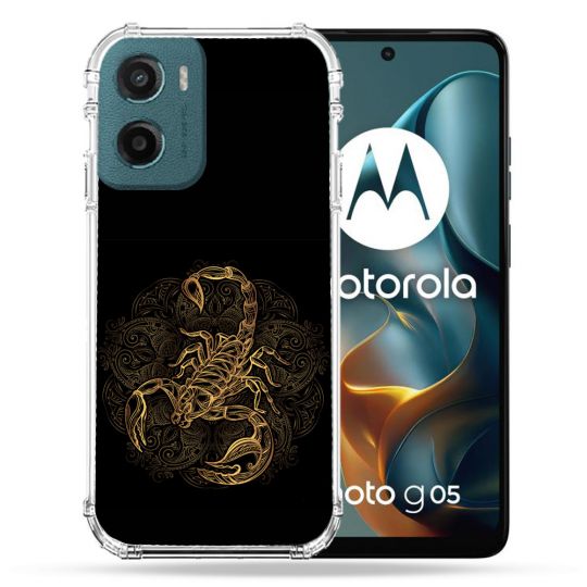 Coque Renforcée Pour Motorola G05 / E15 Animal Scorpion Fresque
