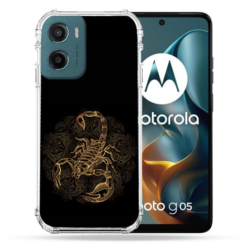 Coque Renforcée Pour Motorola G05 / E15 Animal Scorpion Fresque