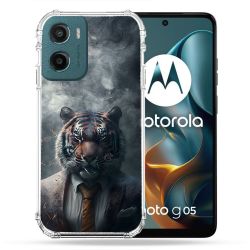 Coque Renforcée Pour Motorola G05 / E15 Animal Tigre Business