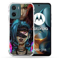 Coque Renforcée Pour Motorola G05 / E15 Arcane Jinx Bleu