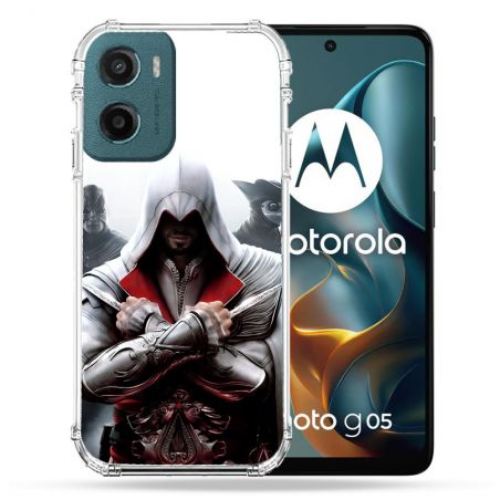 Coque Renforcée Pour Motorola G05 / E15 Assassin Creed Mask