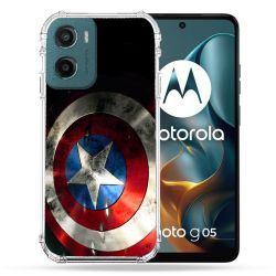 Coque Renforcée Pour Motorola G05 / E15 Captain America Bouclier