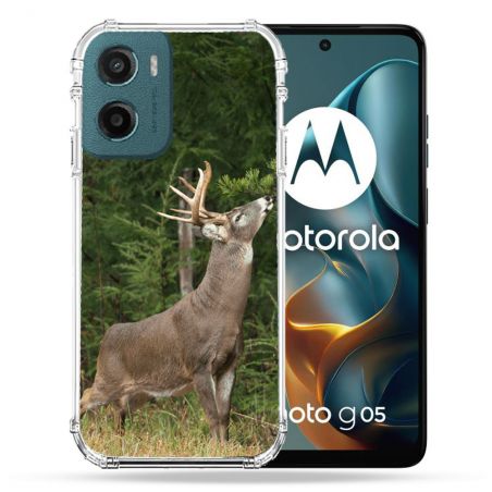 Coque Renforcée Pour Motorola G05 / E15 Chasse Cerf