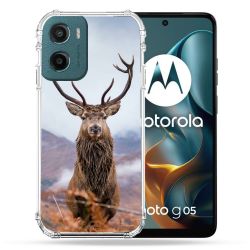 Coque Renforcée Pour Motorola G05 / E15 Chasse Chevreuil Montagne