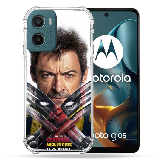 Coque Renforcée Pour Motorola G05 / E15 Deadpool Affiche
