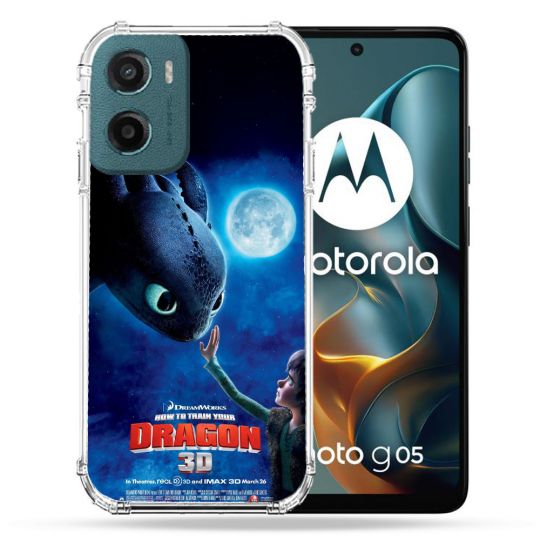 Coque Renforcée Pour Motorola G05 / E15 Dragons Affiche