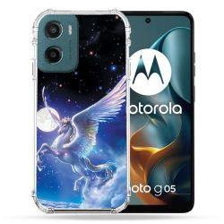 Coque Renforcée Pour Motorola G05 / E15 Fantastique Licorne Céleste