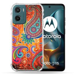 Coque Renforcée Pour Motorola G05 / E15 Fleur Psychedelic