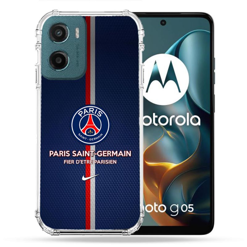 Coque Renforcée Pour Motorola G05 / E15 Foot PSG Fier
