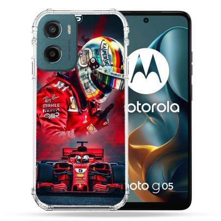 Coque Renforcée Pour Motorola G05 / E15 Formule 1 F1 Ferrari