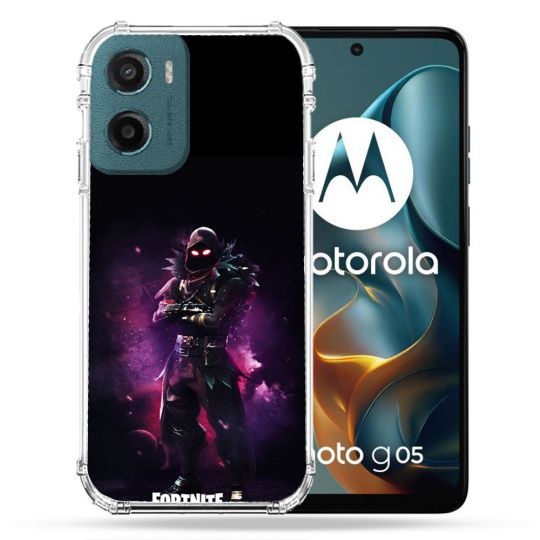 Coque Renforcée Pour Motorola G05 / E15 Fortnite Raven